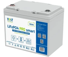 Akumuliatorius LiFePO4 Volt Polska PRO SMART 12,8V 100 Ah (150A) BMS BLUETOOTH + MATA GRZEWCZA