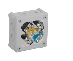 Ant paviršiaus montuojama dėžutė su gnybtais, 12 įvadų VIPLAST VP-41 GRAY IP55 98x98x42mm 041-53