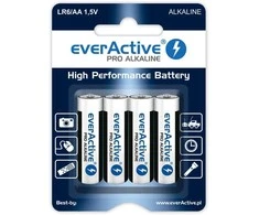 LR6 (AA) „everActive Pro“ šarminės baterijos (4 vnt. lizdinėje pakuotėje)