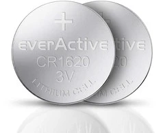 Baterija CR1620 everActive (lizdinė pakuotė, 5 vnt.)