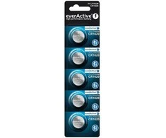 Baterija CR1620 everActive (lizdinė pakuotė, 5 vnt.)