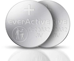 Baterija CR2032 everActive (lizdinė pakuotė, 5 vnt.)