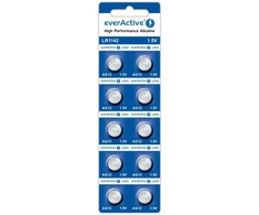 Baterijos AG12 / G12 / LR43 / LR1142 everActive 1,5V (blisterinė pakuotė, 10 vnt.)