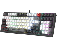 Klaviatūra žaidimams A4Tech Bloody WS98 BLMS Raudona Plus belaidė mechaninė su pašvietimu pilka