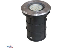 Bemko Įleidžiamas į žemę šviestuvas DORYT, GU10, plieno sp., IP67