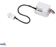 Bemko Paviršinis judesio daviklis, baltas, IP44, max 1200W, 180°, max 12m