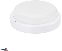 Bemko 12W LED plafonas KANLO, juodas, 4000K, IP54, 120°