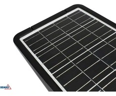 SOLARNA OPRAWA ULICZNA LED BEMKO SOLGER 20W 3000LM 3000/4000/6000K IP65 Juoda CZ. PIR
