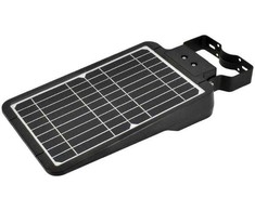 Bemko 25W LED gatvės šviestuvas su saulės baterija ir judesio davikliu, juodas, 4000K, IP65