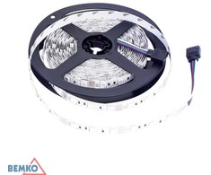 Bemko 7W/m COB LED juosta PREMIUM, 12V, 320LED/m, 3000K, IP20, 5m ritė