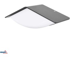 Sieninis šviestuvas Bemko 8,5W LED sieninis fasado šviestuvas VALANT, pilkas, 3000K, IP65