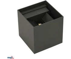 Sieninis šviestuvas Bemko 12W LED sieninis fasado šviestuvas VALIT, grafito sp., 4000K, IP65