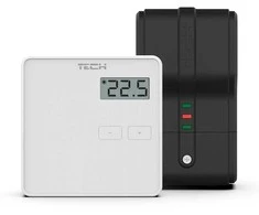 Programuojamas radiobanginis patalpos termostatas Tech EU-294-V2 baltas