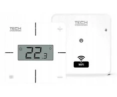 Tech T2 X WiFi belaidis kambario termostatas su vykdomuoju moduliu, montuojamas ant paviršiaus