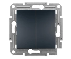 Schneider Electric Dviguba žvakidės jungtis be rėmo Schneider Asfora EPH0300371 antracitas