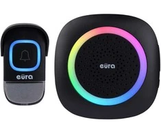 Belaidis durų skambutis EURA WDP-46A3 juodas