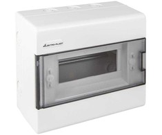 Modulinė skirstomoji plokštė 1x8 ant paviršiaus montuojama (N+PE) IP40 SRn-8 ELEKTRO-PLAST OPATÓWEK