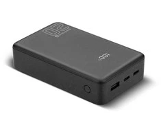 everactive Powerbank 20 000mAh, 1x USB, 2x USB-C, 20W, QC4+, LCD screen, juodas