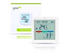 GISE Smart temperatūros jutiklis i wilgotności Wi-Fi | Tuya | GTHS-WF-02