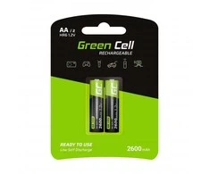 Green Cell AKUMULATORKI Žalias Cell 2x AA HR6 2600mAh GR05