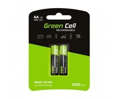 Green Cell AKUMULATORKI Žalias Cell 2x AA HR6 2600mAh GR05