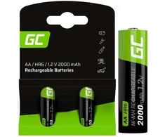 Green Cell AKUMULATORKI Žalias Cell 2x AA HR6 2000mAh GR06