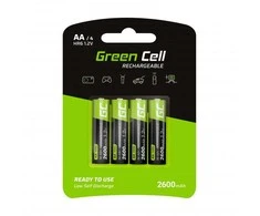 Green Cell AKUMULATORKI Žalias Cell 4x AA HR6 2600mAh GR01
