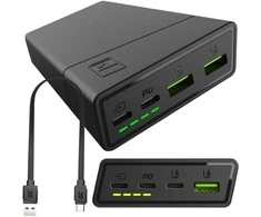 Nešiojamas įkroviklis Green Cell PowerPlay20s Power Bank 20000mAh 22.5W - juodas