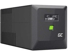Green Cell Žalias Cell Atsarginis maitinimo šaltinis UPS Greencell 1000VA 600W PowerProof su LCD ekranu