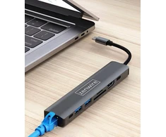 Zenwire USB-C šakotuvo adapterio ADAPTERIS 8in1 HDMI gigabito eternetas „Macbook Pro Air M4“