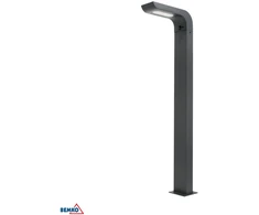 Hibridinis LED sodo šviestuvas BEMKO SOLVEO 7W 600LM 3000K/4000K/6500K 80CM IP65 tamsus Pilkas CZ.PIR