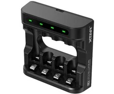 Xtar Įkroviklis - R03/AAA R6/AA Li-ion/NiMH 4 Lizdai USB-C
