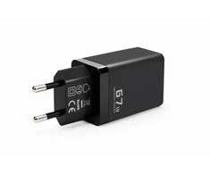 Įkroviklis jungiama į tinklą Voltage GaN Charger 67W PD 3.0 QC 3.0 USB-A 2x USB-C juoda