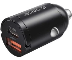 Orico automobilio įkroviklis, USB-C 30W, USB-A 30W