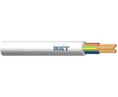 TST Przewód elektrinis giętki linka H05VV-F OWY 3x2,5mm2 300/500V NKT balta 100m