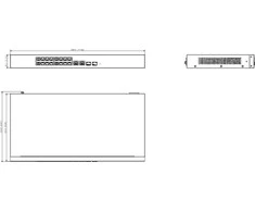 Šakotuvas SWITCH POE CS4218-16ET-240 16 PRIEVADŲ SFP DAHUA