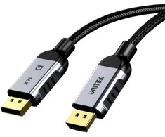 UNITEK C1626GY01-2M DisplayPort 2.1 Juodas