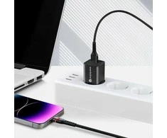 USB Laidas – everActive CBB-1IBR Lightning Greitojo Įkrovimo, 1 m, Juodas