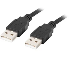 KABELIS USB-A M/M 2.0 0.5M JUODA LANBERG