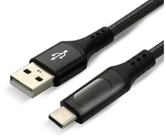 USB-A / USB-C LCD KABELIS everActive CBB-1CBL 100cm 3A