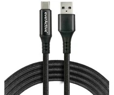 USB-A / USB-C LCD KABELIS everActive CBB-2CBL 200cm 3A