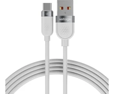 Kabelis USB-A / USB-C Voltage Silicone 66W PD 100cm balta