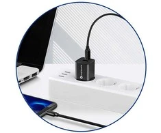everActive 1m pintas PD kabelis USB-C - USB-C 5A 100W