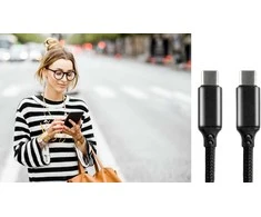 everActive 1m pintas PD kabelis USB-C - USB-C 5A 100W