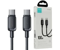 Joyroom Multi-Color Series A14 USB-C / USB-C 60W kabelis 1.2m – juodos spalvos