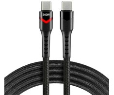 KABELIS USB-C / USB-C LED RGB everActive CBB-1PDRS 100cm 48V 5A 240W