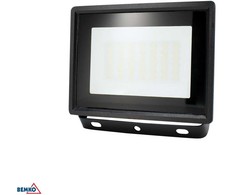 Kafler 30W LED prožektorius KASTEL, juodas, 4000K, IP65, su judesio davikliu