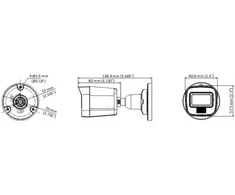 DS-2CE16U0T-LF(2.8mm) Kamera Turbo-HD tubowa 8Mpx Hikvision