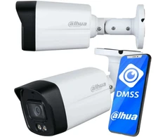 „Dahua Technology Co“ IP kamera, cilindras, 4MP, 1/2.9 colio, 2.8 mm, 94° F1.6, 25 kadrai per sekundę, IR+LED, 30 m, WDR, IVS, IP67, mikrofonas