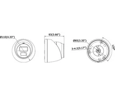 Hikvision DS-2CD1327G2H-LIUF/SL 2,8 mm PL